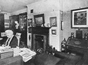 Henrietta Barnett's Writing Room, c.19??. image from Hampstead Heath Garden Suburb Archive. 